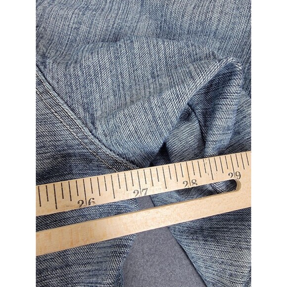 Avirex Denim Jacket Mens 2XL Blue Tribal Sleeve Graphic Button Up Distressed - Picture 12 of 15